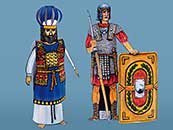 Hoherpriester und römischer Soldat